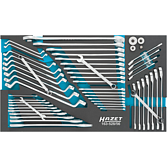 HAZET Sada šroubovacích klíčů 163-528/56 ∙ Profil vnější šestihran, Vnější dvojitý šestihran trakční profil ∙ 56-dílný ∙ 6 x 7 – 34 x 36