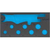 HAZET 2komponentní vložka z měkké pěny 163-529L ∙ d x š: 342 mm x 172 mm