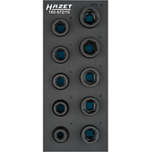 HAZET Sada nástrčných hlavic pro rázový, strojový utahovák 163-572/10 ∙ 3/4 palce (20 mm) čtyřhran dutý ∙ Profil vnější šestihran ∙ 10-dílný ∙ 19 ∙ 22 ∙ 24 ∙ 27 ∙ 28 ∙ 30 ∙ 32 ∙ 33 ∙ 34 ∙ 36
