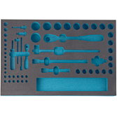 HAZET 2komponentn&iacute; vložka z měkk&eacute; pěny 163-57L ∙ d x &scaron;: 519 mm x 342 mm