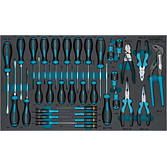 HAZET Sada šroubováků 163-604/34N ∙ Plochý profil, Křížový profil PH, Profil Tamper Resistant TORX® ∙ 34-dílný ∙ PH00 – PH2 ∙ T8H – T45H