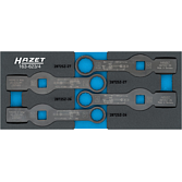 HAZET Sada rázových očkových klíčů 163-623/4 ∙ 3/4 palce (20 mm) čtyřhran dutý ∙ Profil vnější dvojitý šestihran ∙ 4-dílný ∙ 24 – 30