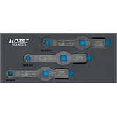 HAZET Sada rázových očkových klíčů 163-624/3 ∙ 3/4 palce (20 mm) čtyřhran dutý ∙ Vnější profil TORX® ∙ 3-dílný ∙ E18 – E24