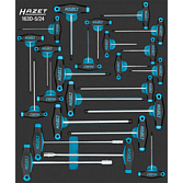 HAZET Sada nástrčných klíčů ∙ s T-rukojetí 163D-5/24 ∙ 24-dílný ∙ 2 – 13 ∙ T6 – T45