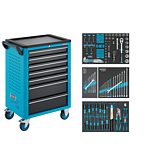 HAZET D&iacute;lensk&yacute; voz&iacute;k Asistent 176N-7 ∙ sortiment 176N-7/147 ∙ 147-d&iacute;ln&yacute; ∙ Z&aacute;suvky, n&iacute;zk&eacute;: 5&times; 81&thinsp;x&thinsp;522&thinsp;x&thinsp;348 mm ∙ Z&aacute;suvky, vysok&eacute;: 2&times; 166&thinsp;x&thinsp;522&thinsp;x&thinsp;348 mm