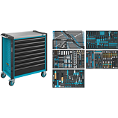 HAZET D&iacute;lensk&yacute; voz&iacute;k Asistent 179NXL ∙ sortiment 179NXL-8/427 ∙ 427-d&iacute;ln&yacute; ∙ Z&aacute;suvky, n&iacute;zk&eacute;: 7&times; 81&thinsp;x&thinsp;696&thinsp;x&thinsp;398 mm ∙ Z&aacute;suvky, vysok&eacute;: 1&times; 166&thinsp;x&thinsp;696&thinsp;x&thinsp;398 mm