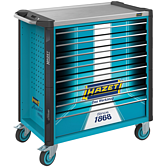 HAZET Dílenský vozík Asistent 179NXL ∙ jednotlivý 179NXL-8S1 ∙ d x š x v: 959 mm x 518 mm x 1020 mm ∙ Zásuvky, nízké: 7× 81 x 696 x 398 mm ∙ Zásuvky, vysoké: 1× 166 x 696 x 398 mm