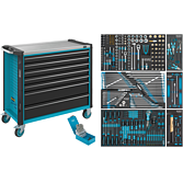 HAZET D&iacute;lensk&yacute; voz&iacute;k Asistent 179NXXL ∙ sortiment 179NXXL-7/352 ∙ 352-d&iacute;ln&yacute; ∙ Z&aacute;suvky, n&iacute;zk&eacute;: 5&times; 81&thinsp;x&thinsp;870&thinsp;x&thinsp;398 mm ∙ Z&aacute;suvky, vysok&eacute;: 2&times; 166&thinsp;x&thinsp;870&thinsp;x&thinsp;398 mm