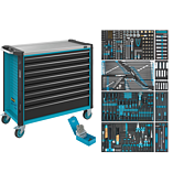 HAZET D&iacute;lensk&yacute; voz&iacute;k Asistent 179NXXL ∙ sortiment 179NXXL-8/399 ∙ 399-d&iacute;ln&yacute; ∙ Z&aacute;suvky, n&iacute;zk&eacute;: 7&times; 81&thinsp;x&thinsp;870&thinsp;x&thinsp;398 mm ∙ Z&aacute;suvky, vysok&eacute;: 1&times; 166&thinsp;x&thinsp;870&thinsp;x&thinsp;398 mm