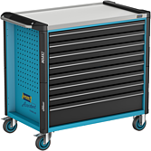 HAZET Dílenský vozík Asistent 179NXXL-8D ∙ d x š x v: 1133 mm x 642 mm x 1020 mm ∙ Zásuvky, nízké: 7× 81 x 870 x 522 mm ∙ Zásuvky, vysoké: 1× 166 x 870 x 522 mm
