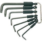 HAZET Sada úhlových šroubováků 2115-T/7R ∙ Vnitřní profil TORX® ∙ 7-dílný ∙ T8 ∙ T10 ∙ T15 ∙ T20 ∙ T25 ∙ T30 ∙ T40