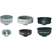 HAZET Sada klíčů na olejový filtr 2169/6 ∙ 3/8 palce (10 mm) čtyřhran dutý, 1/2 palce (12,5 mm) čtyřhran dutý ∙ Profil vnější šestihran ∙ 6-dílný