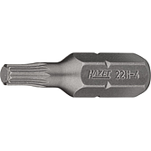 HAZET Bit 2211-4 ∙ 1/4 palce (6,3 mm) šestihran masivní ∙ Vnitřní ozubený profil XZN ∙ Velikost M4