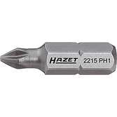 HAZET Bit 2215-PH1 ∙ 1/4 palce (6,3 mm) šestihran masivní ∙ Křížový profil PH ∙ Velikost PH1