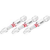 HAZET Bit 2215NSLG-PH2/3 ∙ 1/4 palce (6,3 mm) šestihran masivní ∙ Křížový profil PH ∙ 3-dílný ∙ Velikost PH2