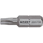 HAZET Bit 2223-T7 ∙ 1/4 palce (6,3 mm) šestihran masivní ∙ Vnitřní profil TORX® ∙ Velikost T7