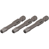 HAZET Torzní bity pro rázový, strojový utahovák 2223SLG-T40/3 ∙ 1/4 palce (6,3 mm) šestihran masivní ∙ Vnitřní profil TORX® ∙ 3-dílný ∙ Velikost T40