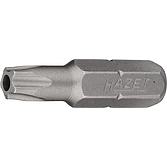 HAZET Bit 5 hvězda 2225-27H ∙ 1/4 palce (6,3 mm) šestihran masivní ∙ Profil vnitřní pěticípá hvězda s čepem ∙ Velikost 27H