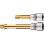 HAZET Sada nástrčných hlavic 2584-12/2 ∙ 1/2 palce (12,5 mm) čtyřhran dutý ∙ Vnitřní ozubený profil XZN ∙ 2-dílný ∙ Velikost M12