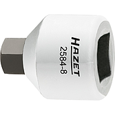 HAZET Nástrčná hlavice pro brzdové třmeny 2584-8 ∙ 3/8 palce (10 mm) čtyřhran dutý ∙ Profil vnitřní šestihran ∙ Velikost 8 mm