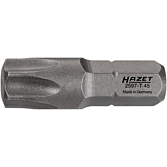 HAZET Bit 2597-T45 ∙ 1/4 palce (6,3 mm) šestihran masivní ∙ Vnitřní profil TORX® ∙ Velikost T45