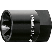 HAZET Nástrčná hlavice pro brzdové třmeny 2871-E20 ∙ 22 mm vnější šestihran ∙ Vnější profil TORX® ∙ Velikost E20