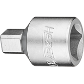 HAZET Nástrčná hlavice pro olejový servis 3702-1 ∙ 1/2 palce (12,5 mm) čtyřhran dutý ∙ Profil vnitřní čtyřhran ∙ Velikost 10 mm