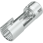 HAZET Kl&iacute;č pro vstřikovac&iacute; potrub&iacute; 4550-14A ∙ 3/8 palce (10 mm) čtyřhran dut&yacute; ∙ Profil vněj&scaron;&iacute; dvojit&yacute; &scaron;estihran ∙ Velikost 14 mm