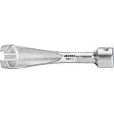 HAZET Klíč pro vstřikovací potrubí 4550-5 ∙ 1/2 palce (12,5 mm) čtyřhran dutý ∙ Profil vnější dvojitý šestihran ∙ Velikost 14 mm