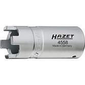 HAZET Čepový klíč na tlakové matice 4558 ∙ 1/2 palce (12,5 mm) čtyřhran dutý ∙ 28,4 mm