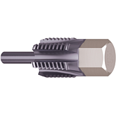 HAZET Dořezávač závitů senzorů teploty výfuk. plynů / sond 4683-16 ∙ 13 mm vnější šestihran ∙ Délka: 43 mm