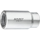 HAZET Nástrčná hlavice pro vstřikovač Bosch s 28 mm 4798-17 ∙ 1/2 palce (12,5 mm) čtyřhran dutý ∙ Velikost 28 mm
