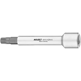 HAZET Přídržný klíč pro pístnici 4910-XZN10 ∙ 1/2 palce (12,5 mm) čtyřhran dutý ∙ Vnitřní ozubený profil XZN ∙ Velikost M10