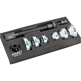 HAZET Sada nástrojů na kolová ložiska s dvojitým kónusem 4933-1/11 ∙ 11-dílný