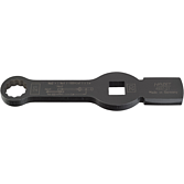 HAZET Rázový očkový klíč ∙ se 2 nárazovými plochami 4937-21 ∙ 3/4 palce (20 mm) čtyřhran dutý ∙ Profil vnější dvojitý šestihran ∙ Velikost 21 mm