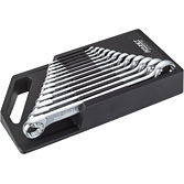 HAZET Sada oboustranných očkových klíčů 610N/12RS ∙ Vnější dvojitý šestihran trakční profil ∙ 12-dílný ∙ 6 x 7 – 27 x 32