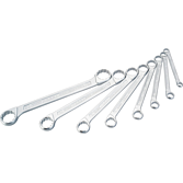 HAZET Sada oboustranných očkových klíčů 610N/8 ∙ Vnější dvojitý šestihran trakční profil ∙ 8-dílný ∙ 6 x 7 – 21 x 22