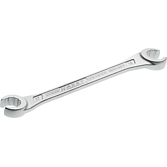 HAZET Oboustranný očkový maticový klíč ∙ otevřený 612-17X19 ∙ Profil vnější dvojitý šestihran ∙ Velikost 17 x 19 mm