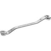 HAZET Oboustranný očkový maticový klíč ∙ otevřený 612N-12X14 ∙ Profil vnější šestihran ∙ Velikost 12 x 14 mm