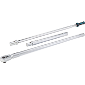 HAZET Momentový klíč 6170-1CT ∙ Rozsah momentu min-max: 800 – 2000 Nm ∙ Přesnost: 4% ∙ 1 palce (25 mm) čtyřhran masivní ∙ Délka: 3033 mm