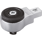 HAZET Nástrčná přepínací ráčna 6402 ∙ 9 x 12 mm nástrčný čtyřhran masiv ∙ 3/8 palce (10 mm) čtyřhran masivní ∙ Délka: 58,5 mm