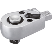 HAZET Nástrčná přepínací ráčna 6403-1S ∙ 9 x 12 mm nástrčný čtyřhran masiv ∙ 1/2 palce (12,5 mm) čtyřhran masivní ∙ Délka: 74,5 mm