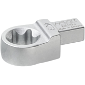 HAZET Nástrčný očkový klíč 6609C-E20 ∙ 9 x 12 mm nástrčný čtyřhran masiv ∙ Vnější profil TORX® ∙ Velikost E20