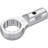 HAZET Nástrčné očkové klíče 6630A-41 ∙ Kulaté uchycení ⌀ 21/26 mm ∙ Profil vnější dvojitý šestihran ∙ Velikost 41 mm