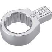 HAZET Nástrčný očkový klíč 6630C-22 ∙ 9 x 12 mm nástrčný čtyřhran masiv ∙ Vnější dvojitý šestihran trakční profil ∙ Velikost 22 mm