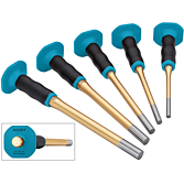 HAZET Sada vytloukače závlaček ∙ s ochranou ruky ∙ dlouhá 751LHS/5-1 ∙ 5-dílný