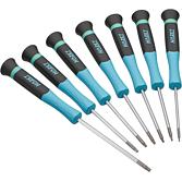 HAZET Elektronický šroubovák 811EL-T/7 ∙ Vnitřní profil TORX® ∙ 7-dílný ∙ T5 ∙ T6 ∙ T7 ∙ T8 ∙ T9 ∙ T10 ∙ T15