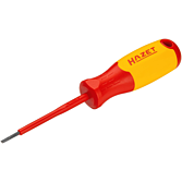HAZET Elektrikářský šroubovák ∙ s ochrannou izolací 811KV-25 ∙ Plochý profil ∙ Velikost 0,4 x 2,5 mm