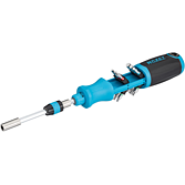 HAZET R&aacute;čnov&yacute; &scaron;roubov&aacute;k na bity s integrovan&yacute;m z&aacute;sobn&iacute;kem 811R-4 ∙ Ploch&yacute; profil, Kř&iacute;žov&yacute; profil PH, Profil vnitřn&iacute; &scaron;estihran, Vnitřn&iacute; profil TORX&reg;, 1/4 palce (6,3 mm) &scaron;estihran dut&yacute; ∙ 14-d&iacute;ln&yacute; ∙ PH1 ∙ PH2 ∙ 3 &ndash; 6 ∙ T15 &ndash; T30