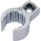 HAZET Očkový klíč ∙ otevřený 848Z-19 ∙ 3/8 palce (10 mm) čtyřhran dutý ∙ Profil vnější dvojitý šestihran ∙ Velikost 19 mm ∙ Vnitřní čtyřhran 10 = <sup>3</sup>⁄<sub>8</sub>″